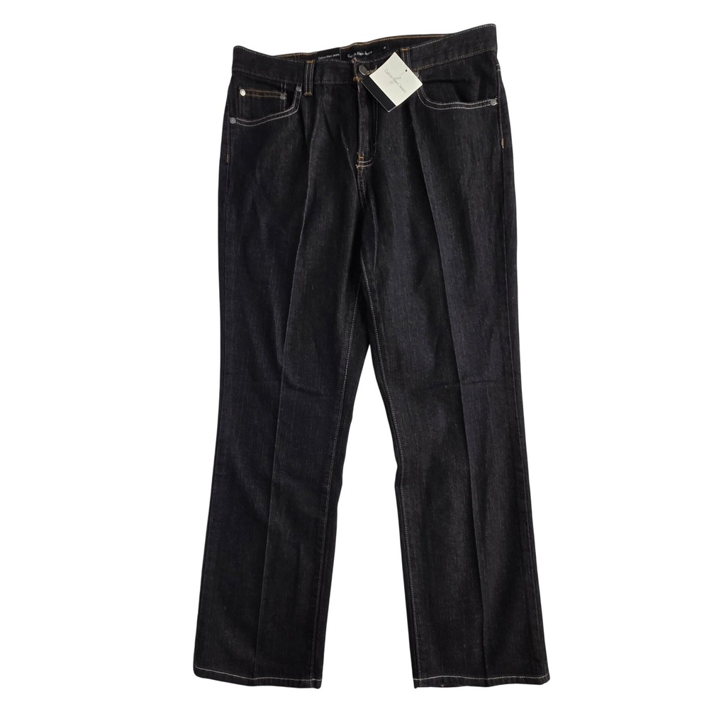 Calvin Klein Jeans Womens 14x32 Bootcut Stretch Dark Wash Denim NWT